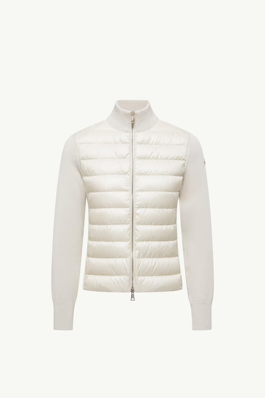 Cardigan zippé en laine matelassé – Moncler