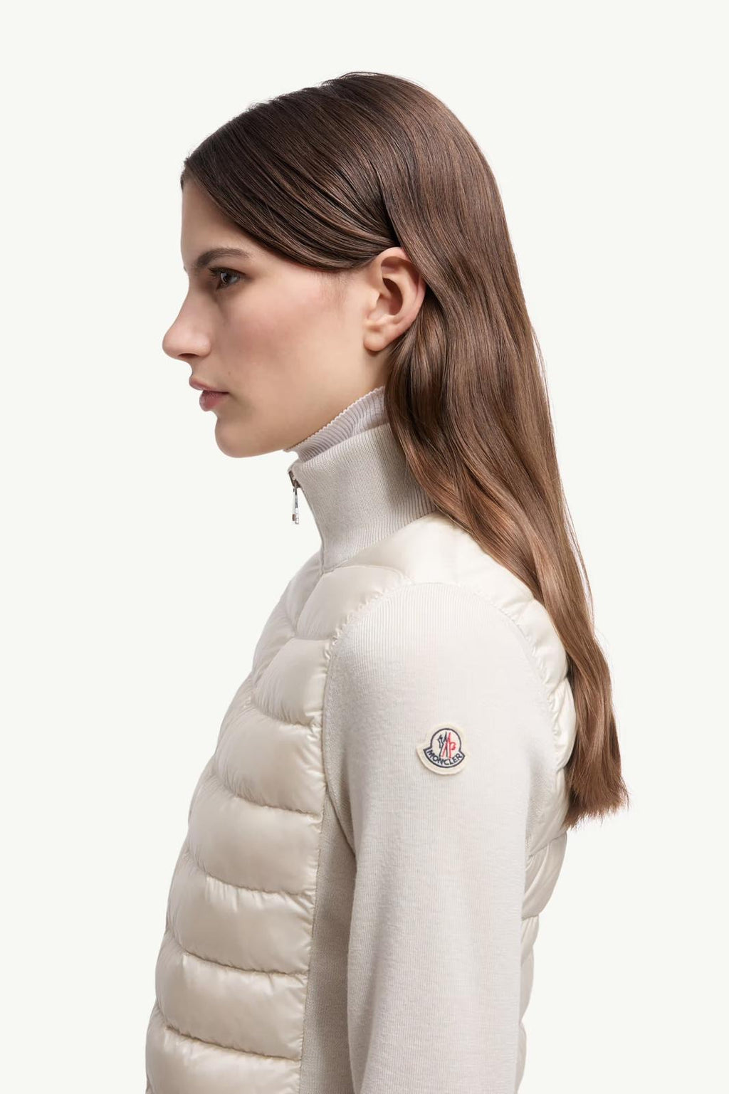Cardigan zippé en laine matelassé – Moncler